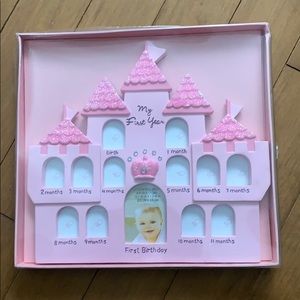1st year princess picture frame, with monthly pics